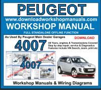 Peugeot 4007 Workshop Repair Manual Download